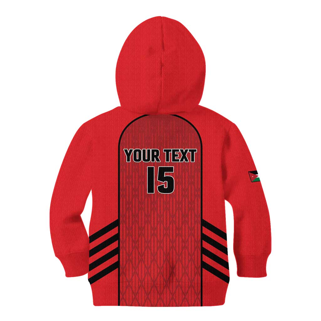 Custom Jordan Football 2026 Kid Hoodie Desert Falcons Rising - Red