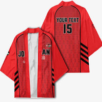 Custom Jordan Football 2026 Kimono Desert Falcons Rising - Red