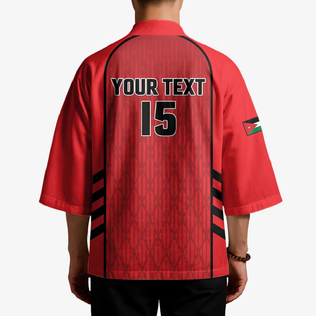 Custom Jordan Football 2026 Kimono Desert Falcons Rising - Red