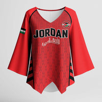 Custom Jordan Football 2026 Kimono Sleeve Blouse Desert Falcons Rising - Red