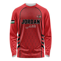Custom Jordan Football 2026 Long Sleeve Shirt Desert Falcons Rising - Red