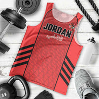 Custom Jordan Football 2026 Men Tank Top Desert Falcons Rising - Red