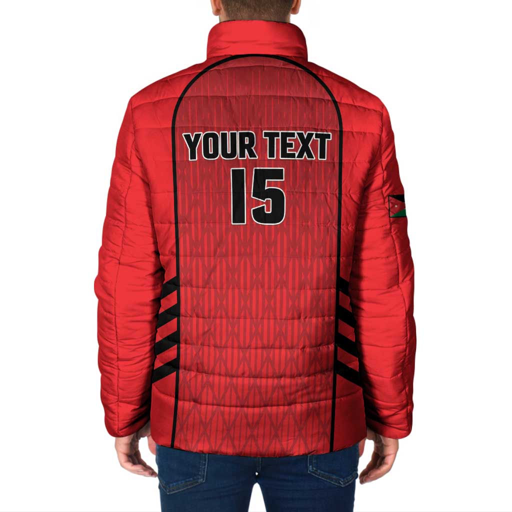 Custom Jordan Football 2026 Padded Jacket Desert Falcons Rising - Red