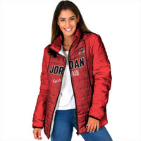 Custom Jordan Football 2026 Padded Jacket Desert Falcons Rising - Red
