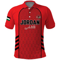 Custom Jordan Football 2026 Polo Shirt Desert Falcons Rising - Red