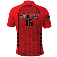 Custom Jordan Football 2026 Polo Shirt Desert Falcons Rising - Red