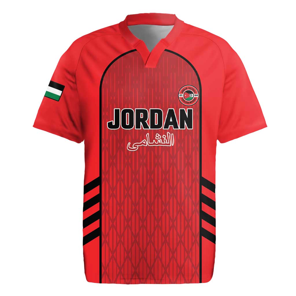Custom Jordan Football 2026 Rugby Jersey Desert Falcons Rising - Red