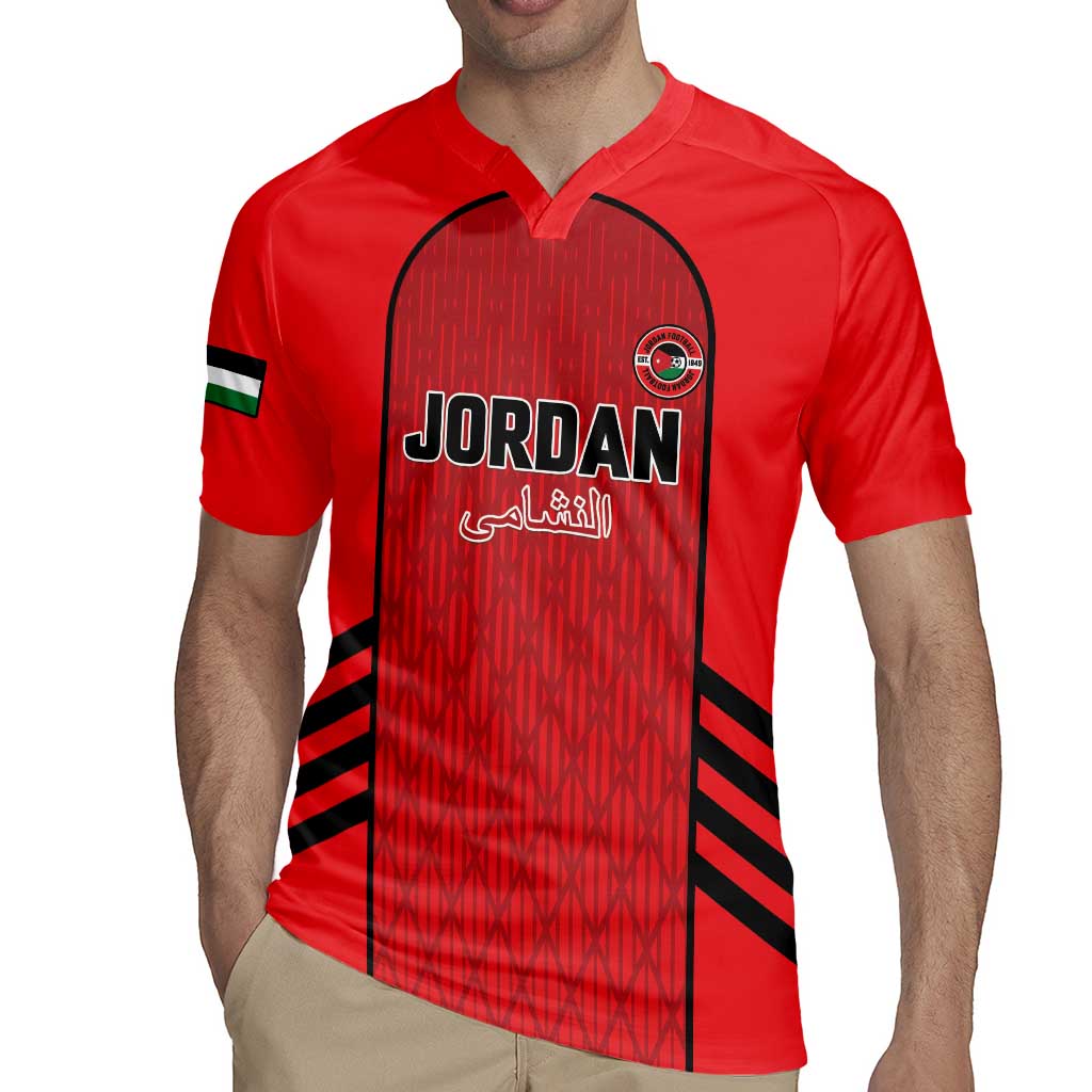 Custom Jordan Football 2026 Rugby Jersey Desert Falcons Rising - Red