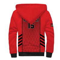 Custom Jordan Football 2026 Sherpa Hoodie Desert Falcons Rising - Red