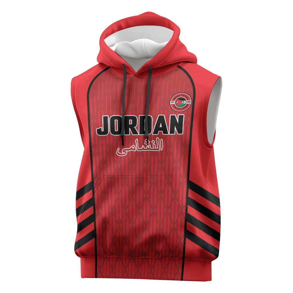 Custom Jordan Football 2026 Sleeveless Hoodie Desert Falcons Rising - Red