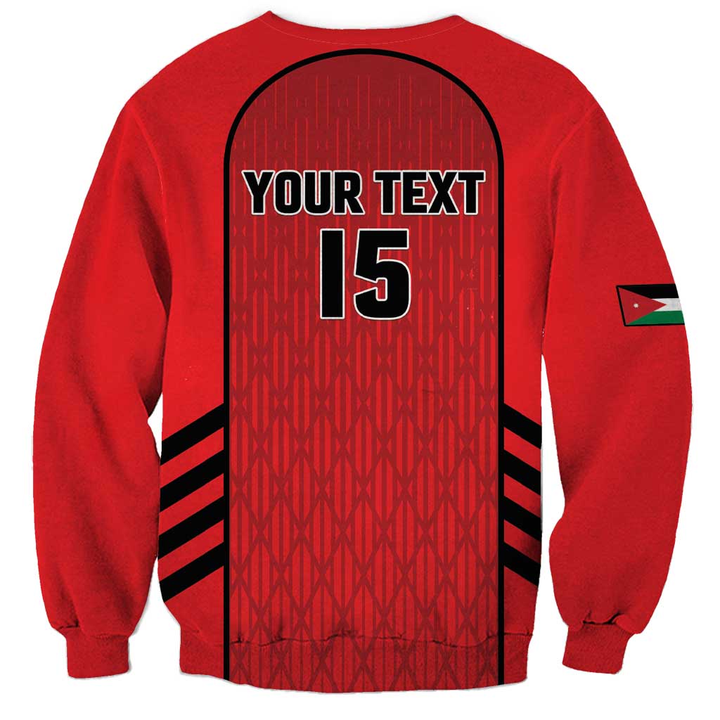Custom Jordan Football 2026 Sweatshirt Desert Falcons Rising - Red