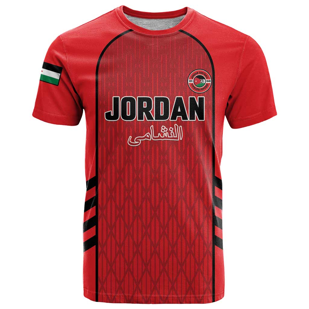 Custom Jordan Football 2026 T Shirt Desert Falcons Rising - Red