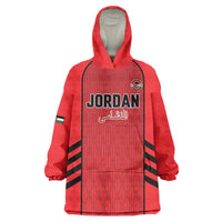 Custom Jordan Football 2026 Wearable Blanket Hoodie Desert Falcons Rising - Red