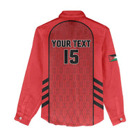 Custom Jordan Football 2026 Women Casual Shirt Desert Falcons Rising - Red