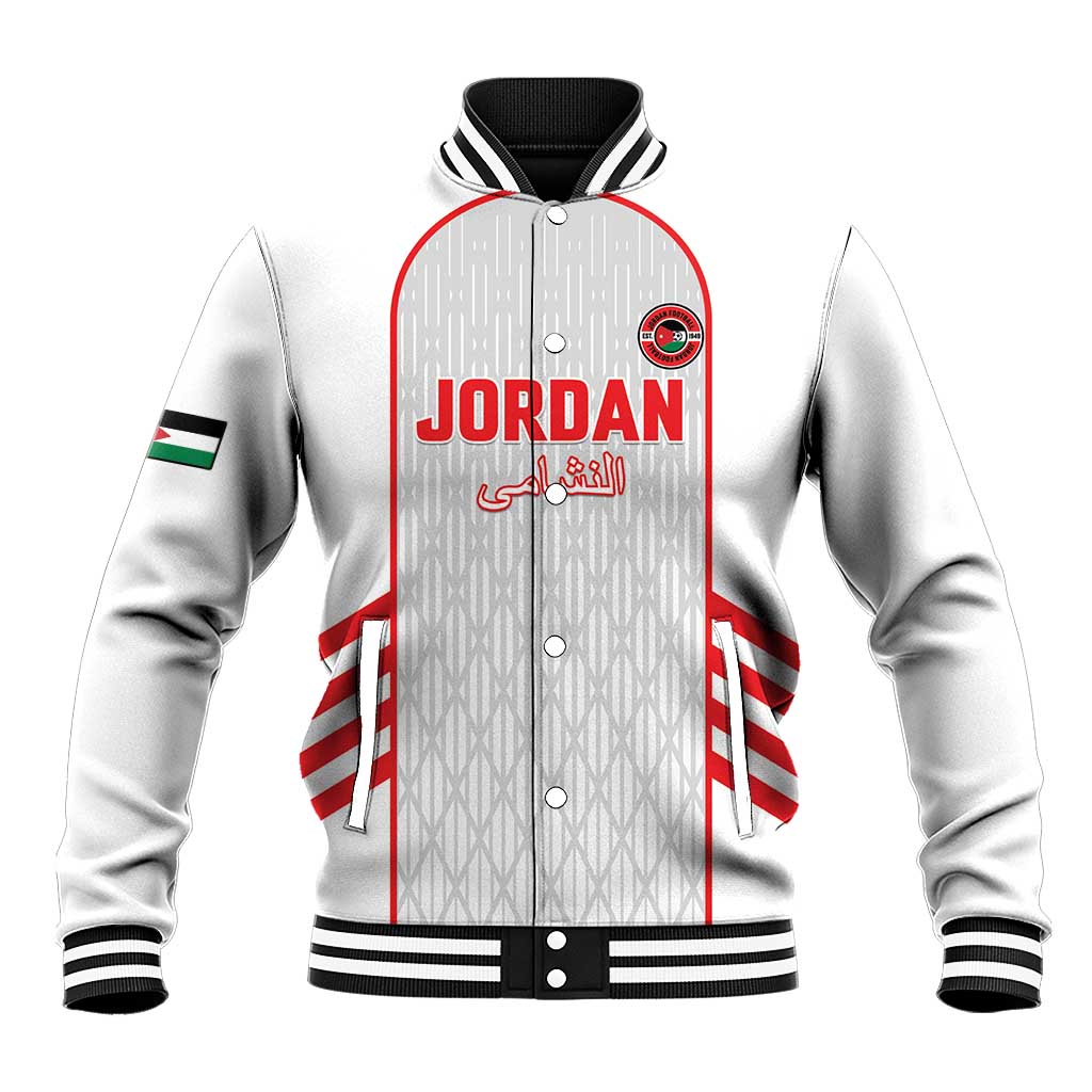 Custom Jordan Football 2026 Baseball Jacket Desert Falcons Rising - White