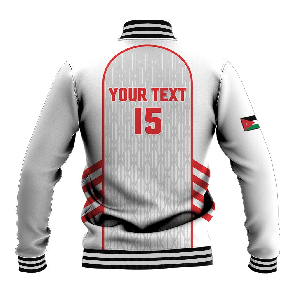 Custom Jordan Football 2026 Baseball Jacket Desert Falcons Rising - White