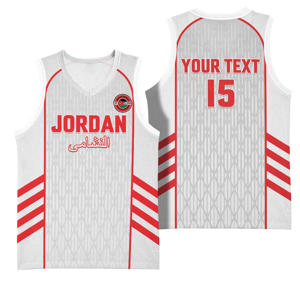 Custom Jordan Football 2026 Basketball Jersey Desert Falcons Rising - White