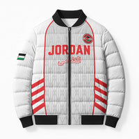 Custom Jordan Football 2026 Bomber Puffer Jacket Desert Falcons Rising - White