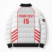 Custom Jordan Football 2026 Bomber Puffer Jacket Desert Falcons Rising - White