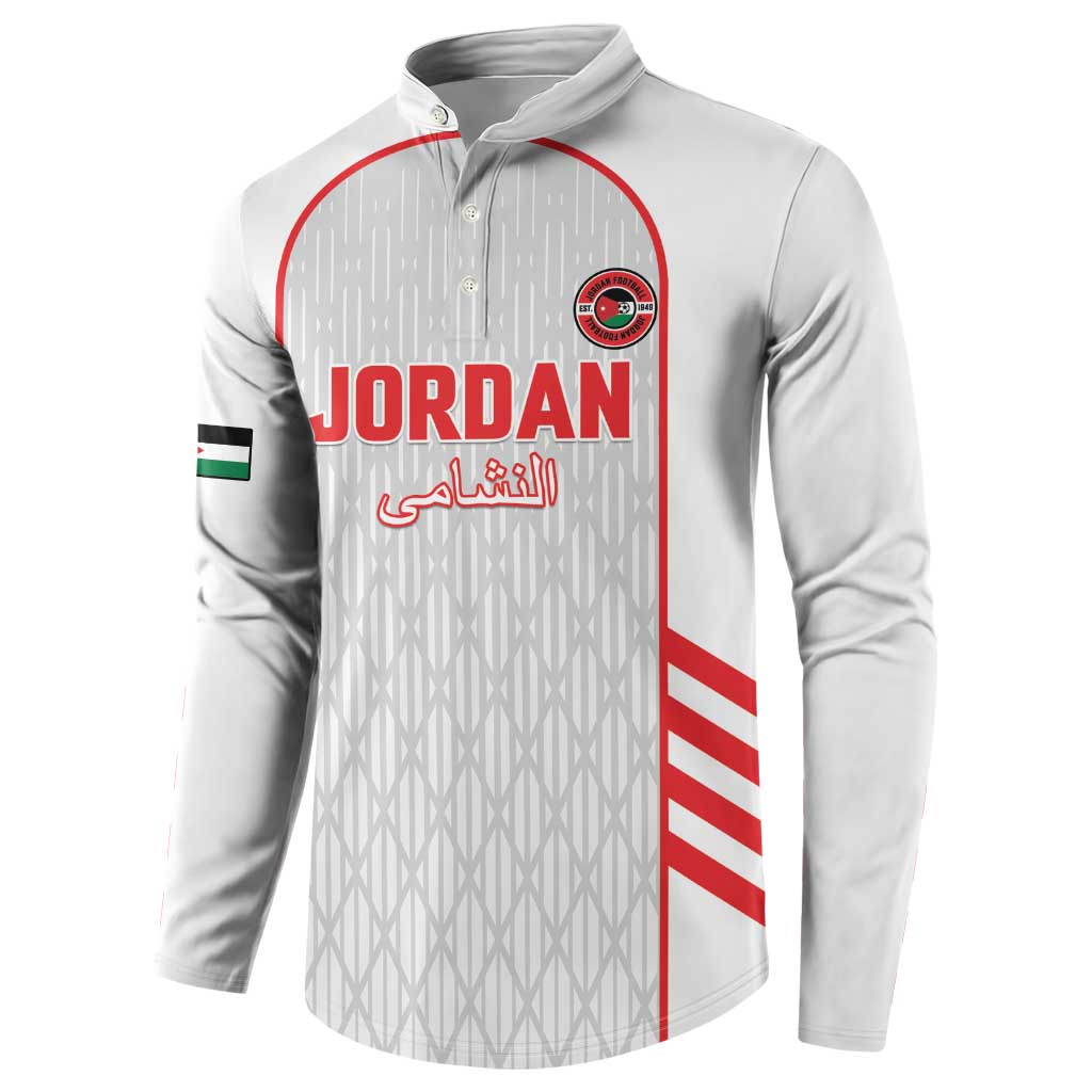 Custom Jordan Football 2026 Button Sweatshirt Desert Falcons Rising - White
