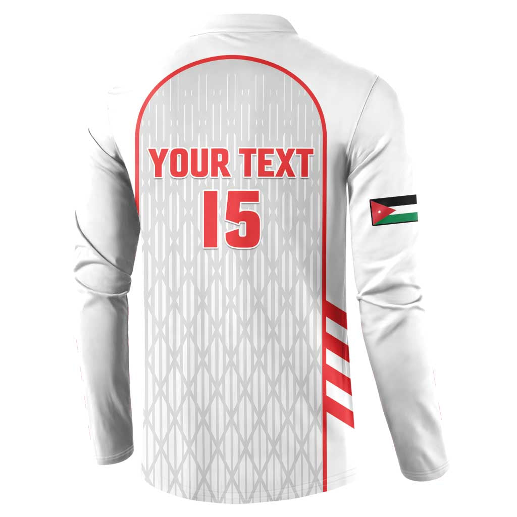 Custom Jordan Football 2026 Button Sweatshirt Desert Falcons Rising - White