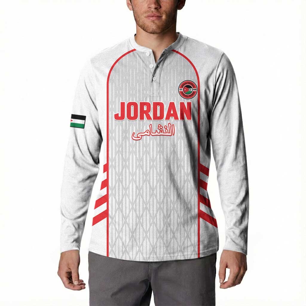 Custom Jordan Football 2026 Button Sweatshirt Desert Falcons Rising - White