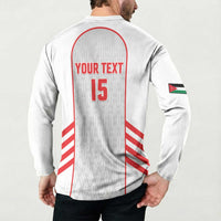 Custom Jordan Football 2026 Button Sweatshirt Desert Falcons Rising - White