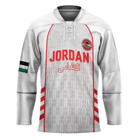 Custom Jordan Football 2026 Hockey Jersey Desert Falcons Rising - White