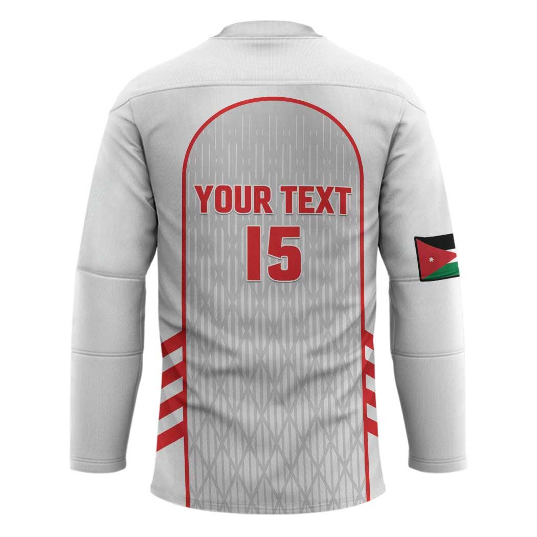 Custom Jordan Football 2026 Hockey Jersey Desert Falcons Rising - White