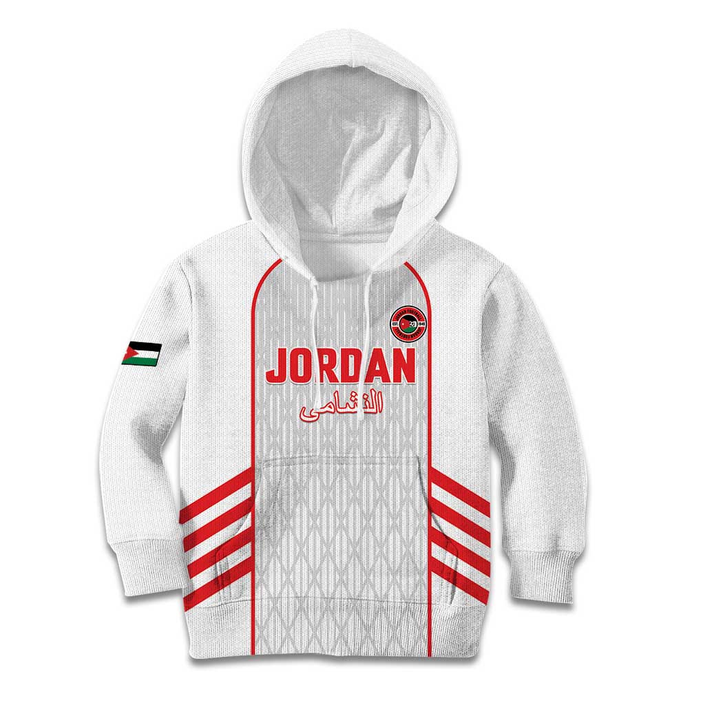 Custom Jordan Football 2026 Kid Hoodie Desert Falcons Rising - White