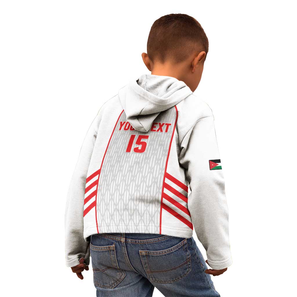 Custom Jordan Football 2026 Kid Hoodie Desert Falcons Rising - White