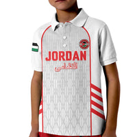 Custom Jordan Football 2026 Kid Polo Shirt Desert Falcons Rising - White