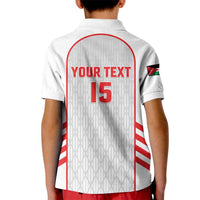 Custom Jordan Football 2026 Kid Polo Shirt Desert Falcons Rising - White