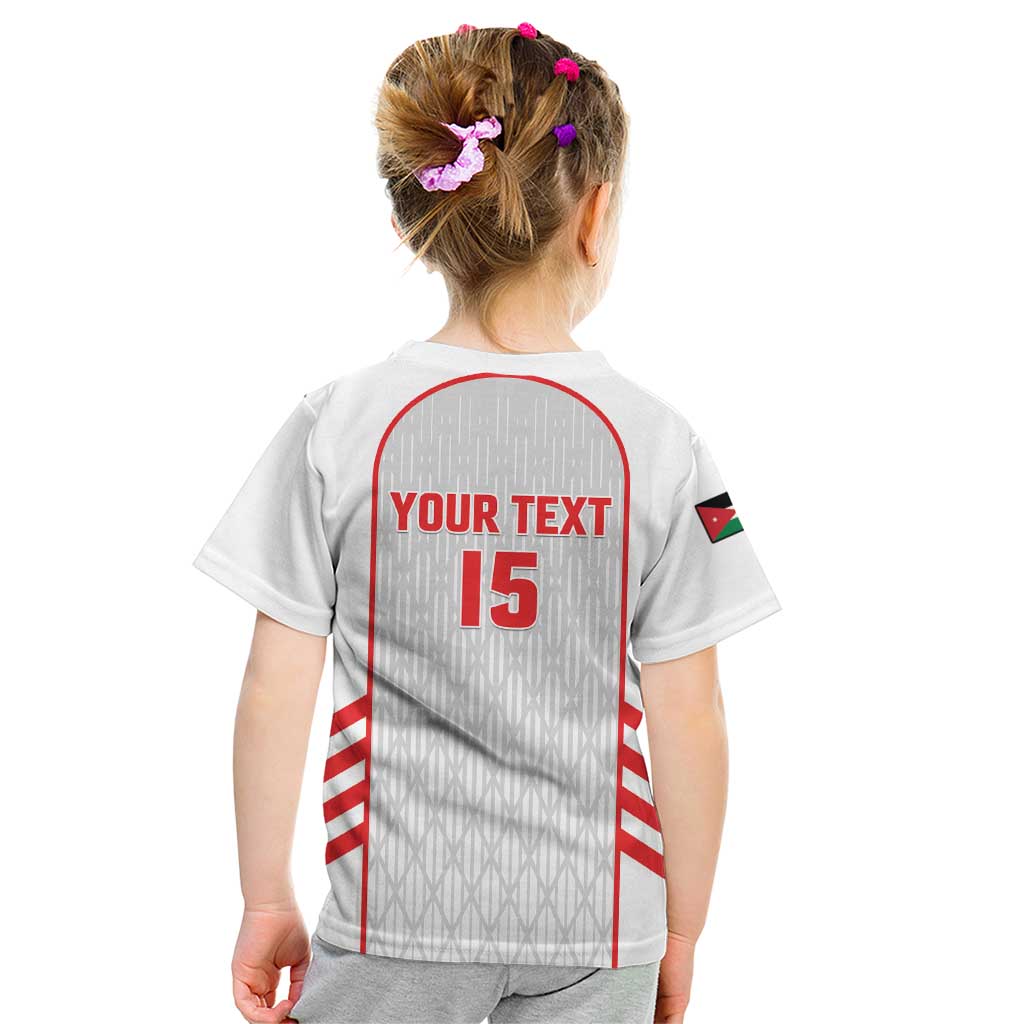 Custom Jordan Football 2026 Kid T Shirt Desert Falcons Rising - White