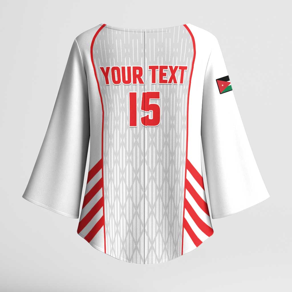 Custom Jordan Football 2026 Kimono Sleeve Blouse Desert Falcons Rising - White