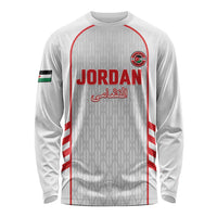 Custom Jordan Football 2026 Long Sleeve Shirt Desert Falcons Rising - White