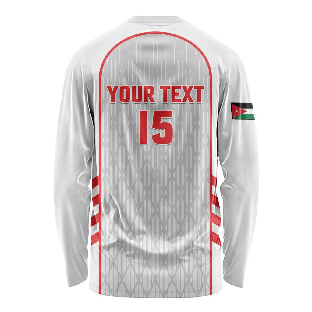 Custom Jordan Football 2026 Long Sleeve Shirt Desert Falcons Rising - White