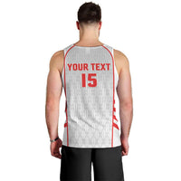 Custom Jordan Football 2026 Men Tank Top Desert Falcons Rising - White