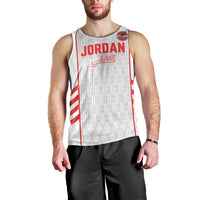 Custom Jordan Football 2026 Men Tank Top Desert Falcons Rising - White
