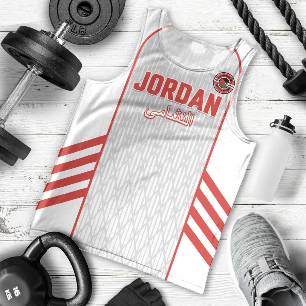 Custom Jordan Football 2026 Men Tank Top Desert Falcons Rising - White