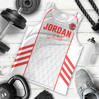 Custom Jordan Football 2026 Men Tank Top Desert Falcons Rising - White