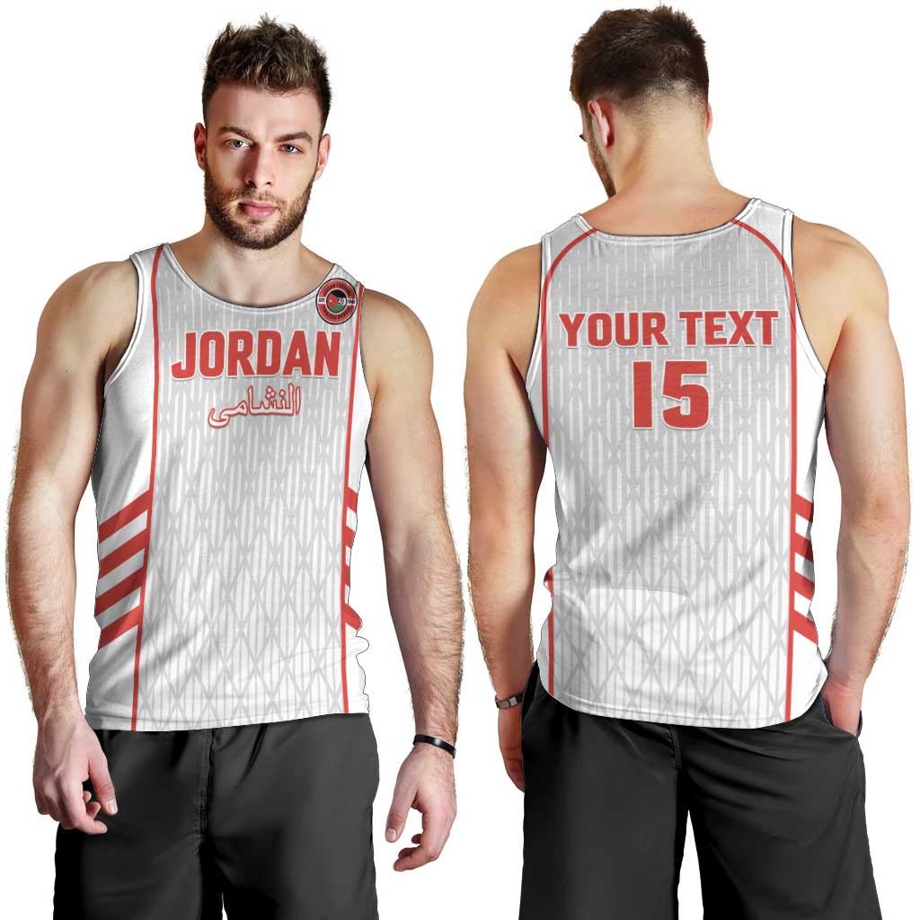 Custom Jordan Football 2026 Men Tank Top Desert Falcons Rising - White