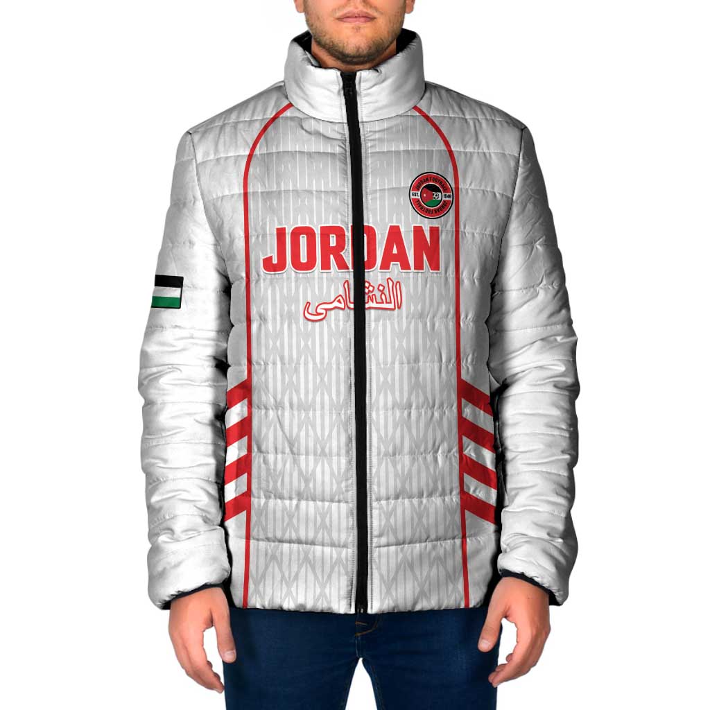 Custom Jordan Football 2026 Padded Jacket Desert Falcons Rising - White