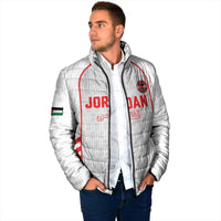 Custom Jordan Football 2026 Padded Jacket Desert Falcons Rising - White