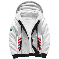 Custom Jordan Football 2026 Sherpa Hoodie Desert Falcons Rising - White