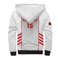 Custom Jordan Football 2026 Sherpa Hoodie Desert Falcons Rising - White