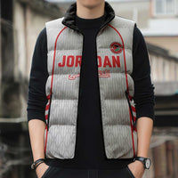 Custom Jordan Football 2026 Sleeveless Puffer Jacket Desert Falcons Rising - White