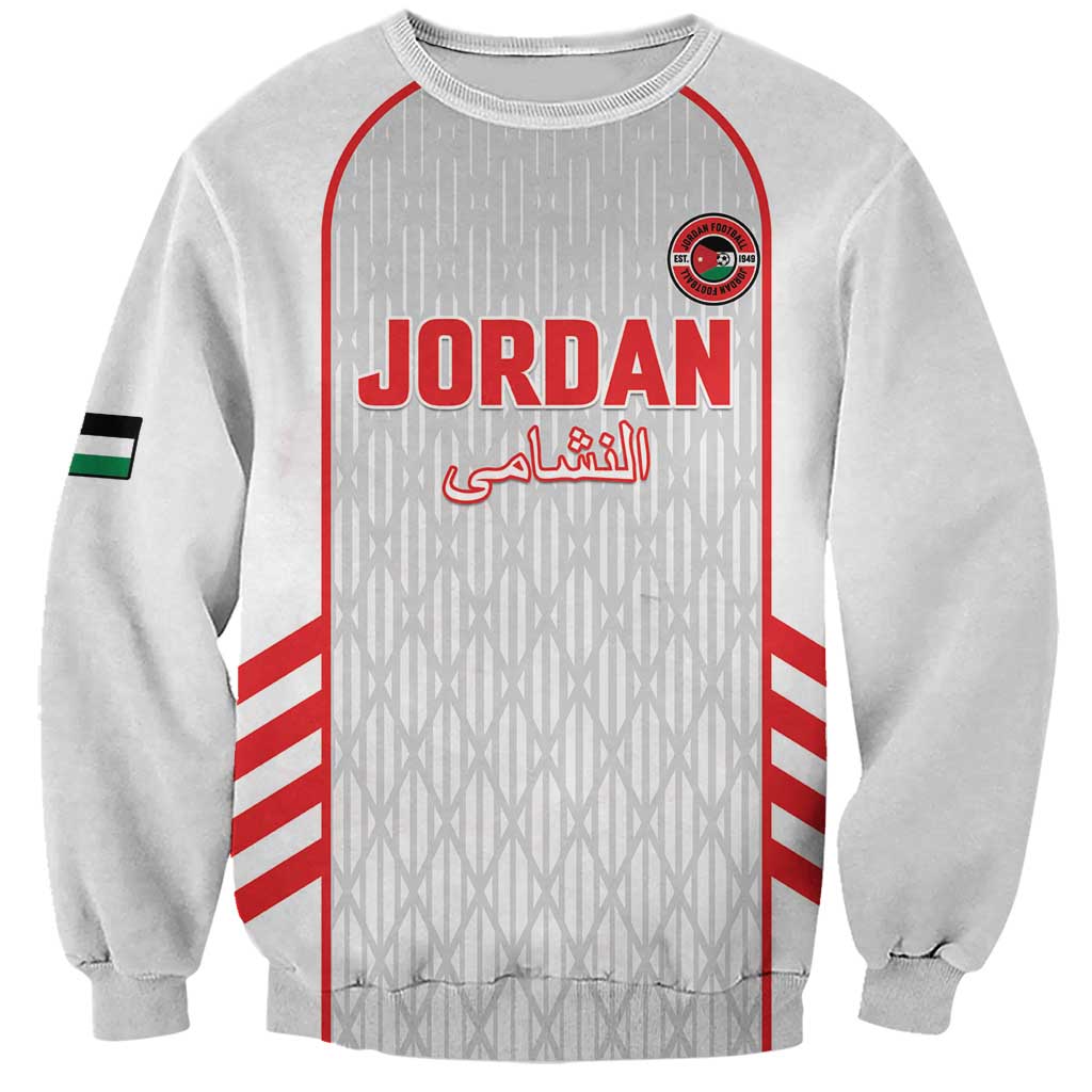 Custom Jordan Football 2026 Sweatshirt Desert Falcons Rising - White