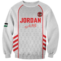 Custom Jordan Football 2026 Sweatshirt Desert Falcons Rising - White