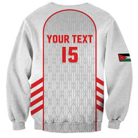Custom Jordan Football 2026 Sweatshirt Desert Falcons Rising - White
